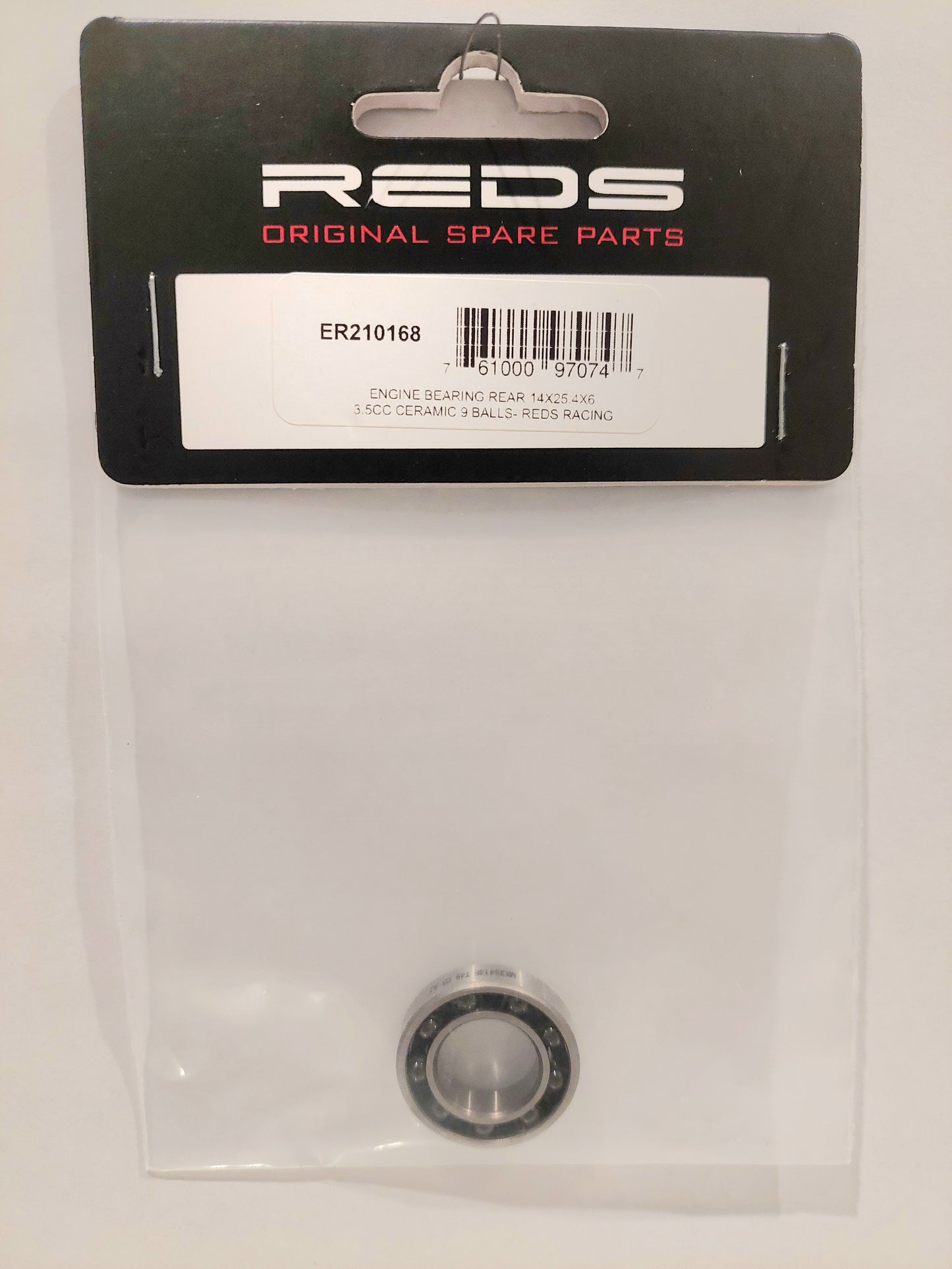 Parts- Reds Racing Main Engine Bearing, Rear 14x25.4x6 3.5CC CERAMIC 9 BALLS