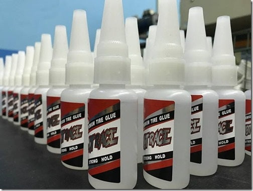 HotRace Buggy And Car Premium Tyre Glue Strong Hold (Standard Clear)
