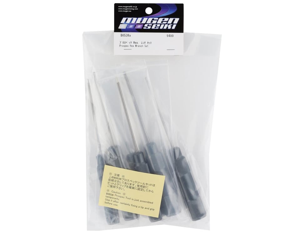 Mugen Seiki Prospec Allen Wrench Tool Set (Black) (6)