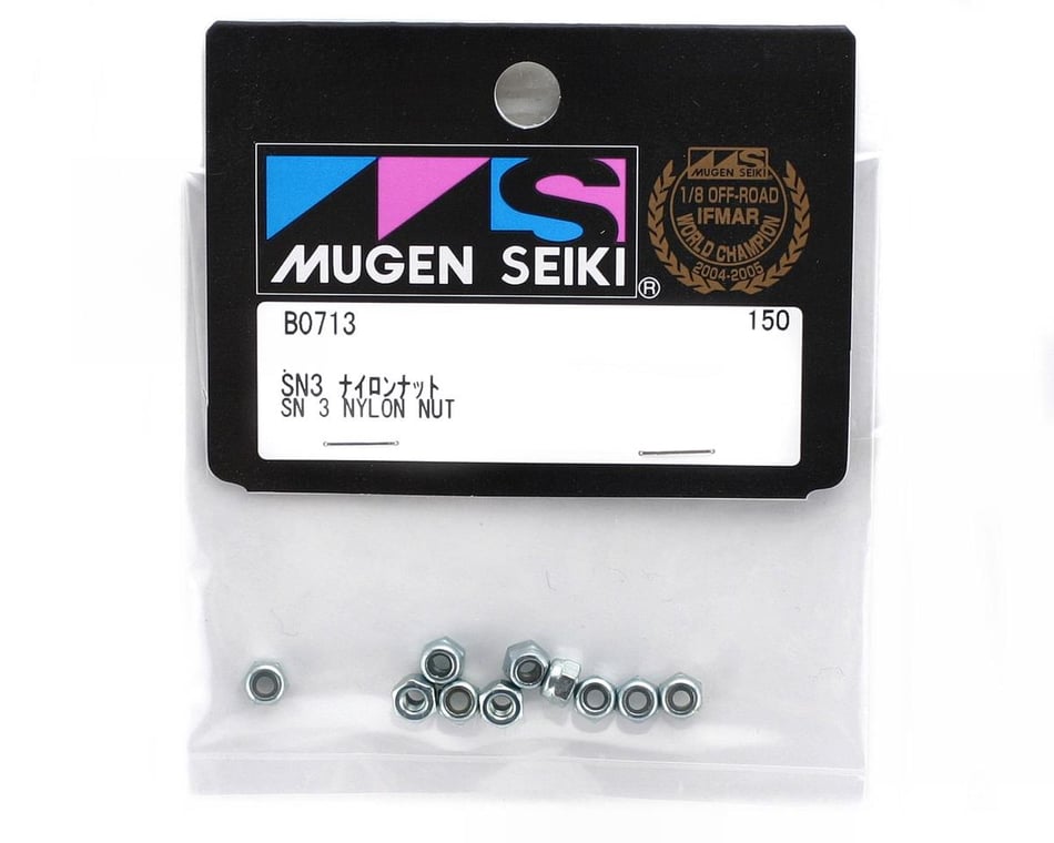 Hardware- SN 3mm Nylon Nut (10)