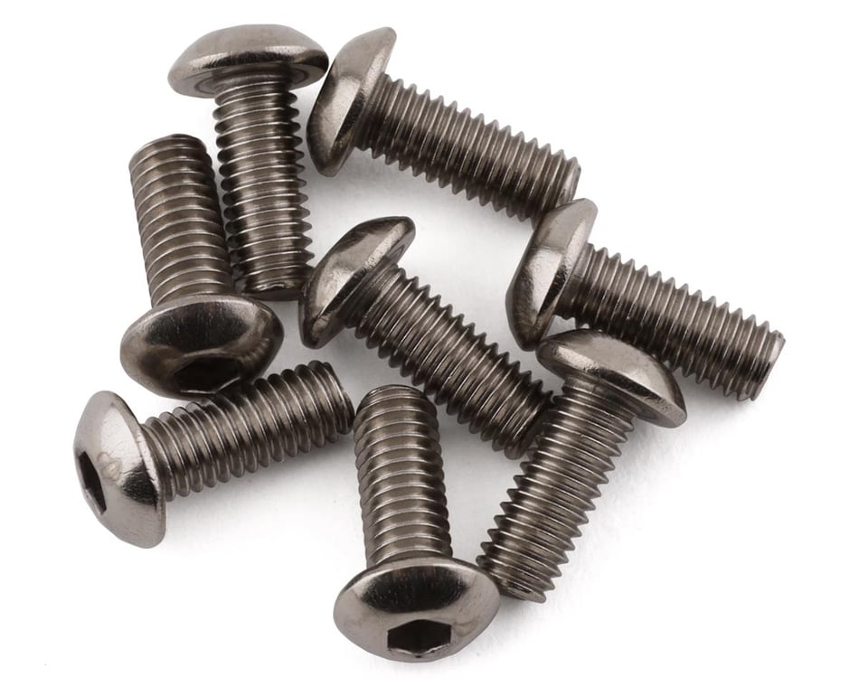 Hardware- 3x8mm Titanium Button Head Screws (8)