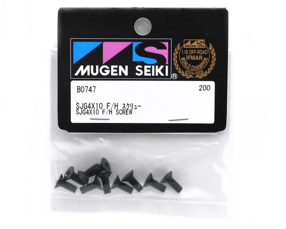 Hardware- 4x10mm SJG Flat Head Screw (10)