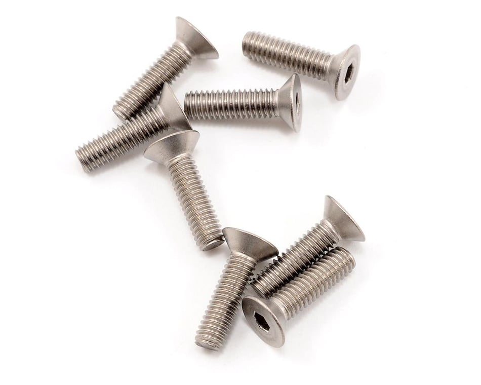 Hardware- 4x15mm SJG Titanium Flat Head Screw (8)