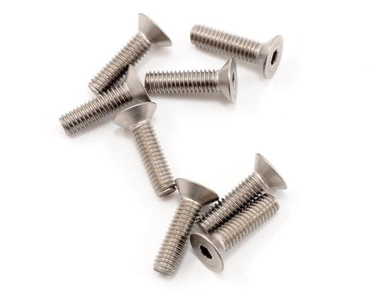 Hardware- 4x15mm SJG Titanium Flat Head Screw (8)