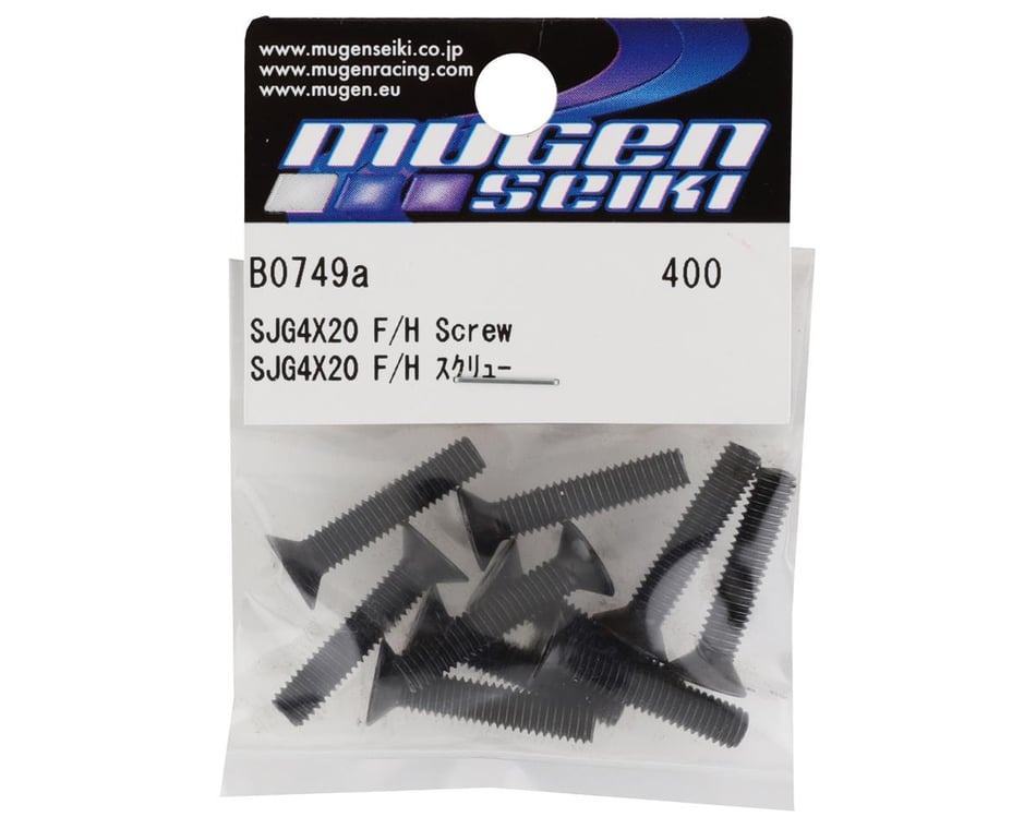 Hardware- 4x20mm Flat Head Hex Screw (10)