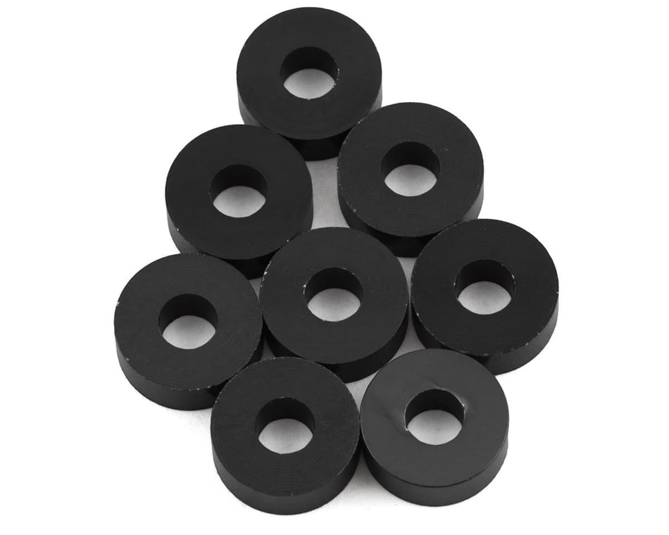 Hardware- 3x8x3mm Roll Center Spacer (Gun Metal) (8)