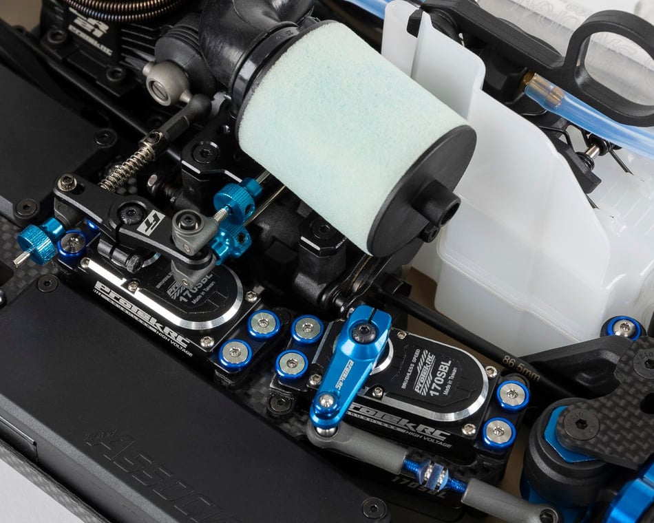 Steering Accessories-ProTek RC Aluminum Flat Clamping Servo Horn (Black) (25T-ProTek)