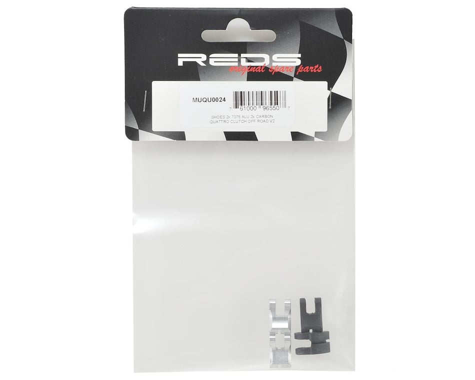 Parts- Reds "Quattro" Off-Road V2 Clutch Shoe Set (4) (Aluminum & Carbon)