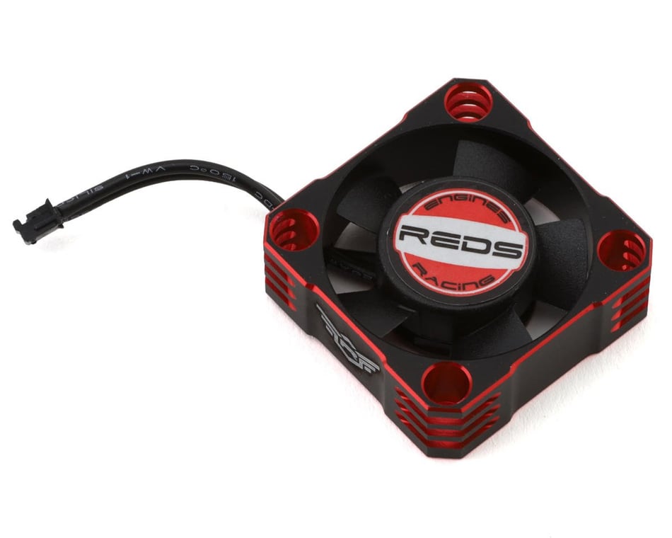 Electric- REDS 40x40x10mm Aluminum High-Speed ESC Cooling Fan (Red) 180mm Lead