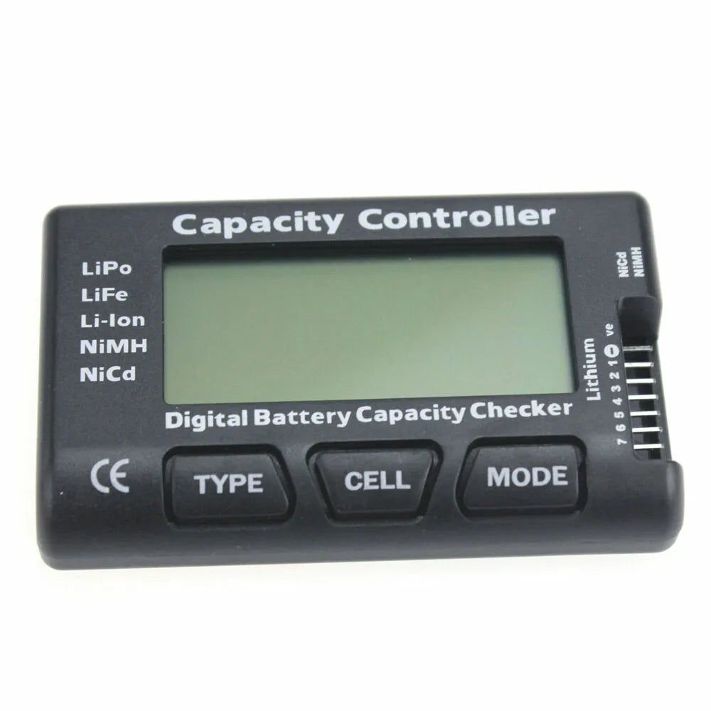 Battery Accessories- Digital Battery Capacity Checker Tool RC CellMeter-7 Voltage Meter LiPo Life Li-lon NiMH