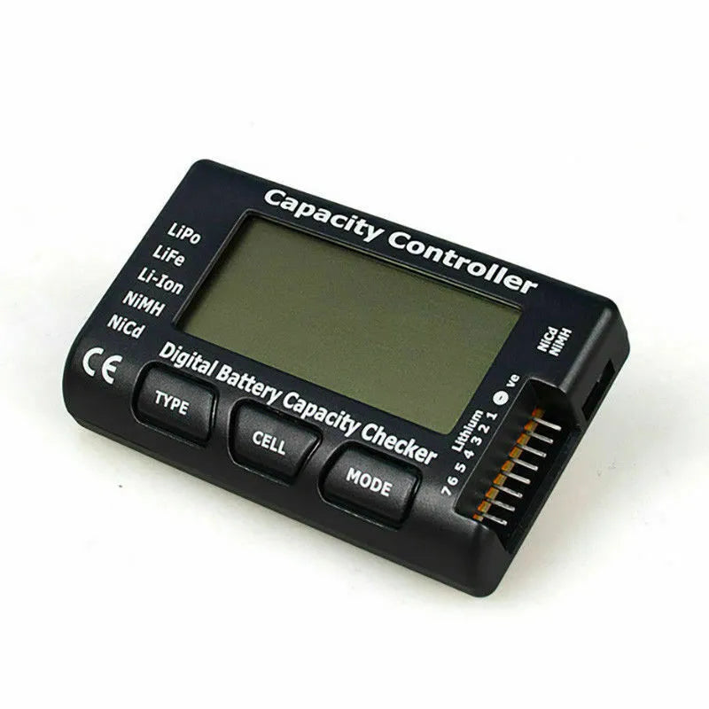 Battery Accessories- Digital Battery Capacity Checker Tool RC CellMeter-7 Voltage Meter LiPo Life Li-lon NiMH