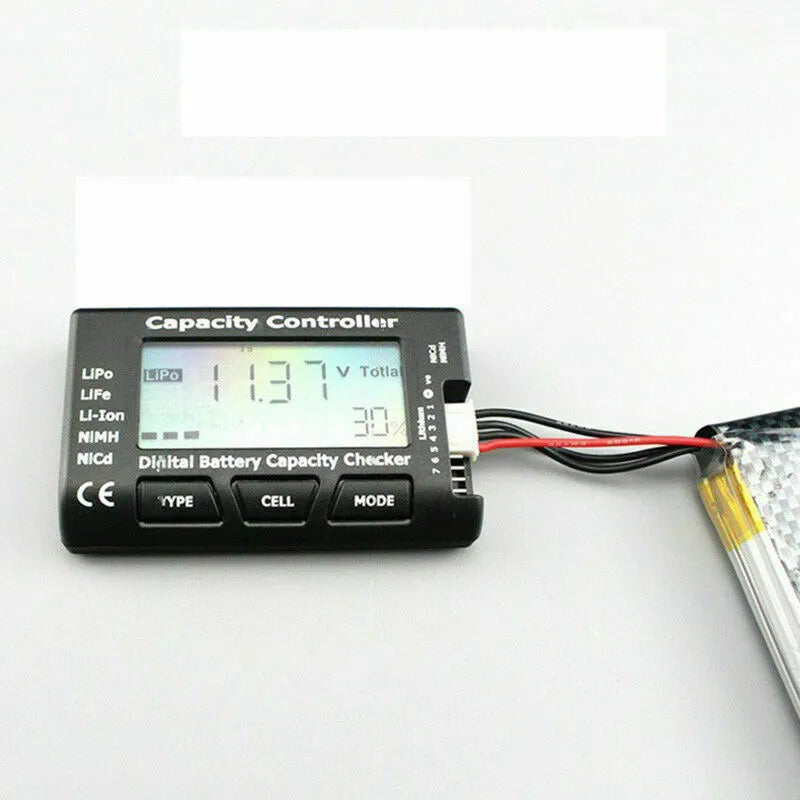 Battery Accessories- Digital Battery Capacity Checker Tool RC CellMeter-7 Voltage Meter LiPo Life Li-lon NiMH