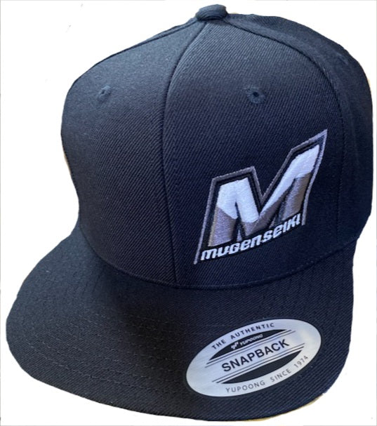 Apparel Mugen Seiki "M" Logo Snapback Baseball Cap (Black) (L/XL)