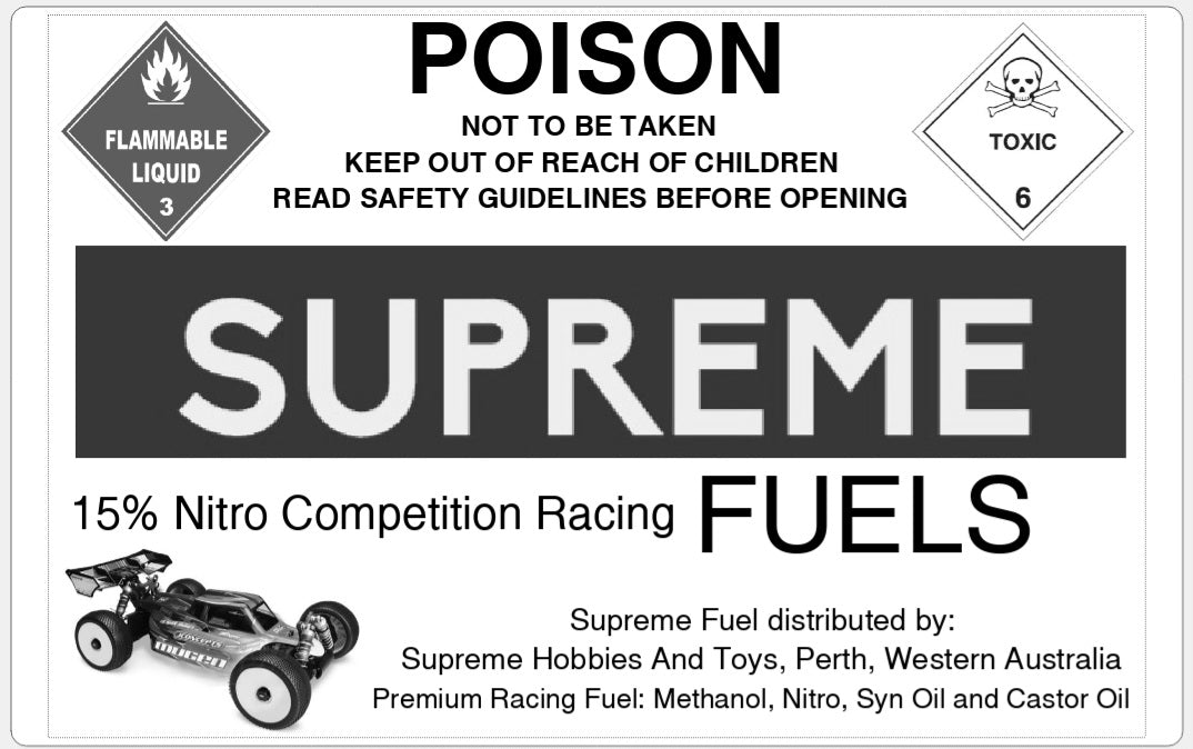 15% Nitro Competition Racing Fuel (4L) – Supreme Hobbies and Toys