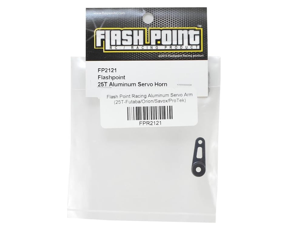 Steering Accessories- Flash Point Aluminum Servo Arm (25T-Futaba/Orion/Savox/ProTek)