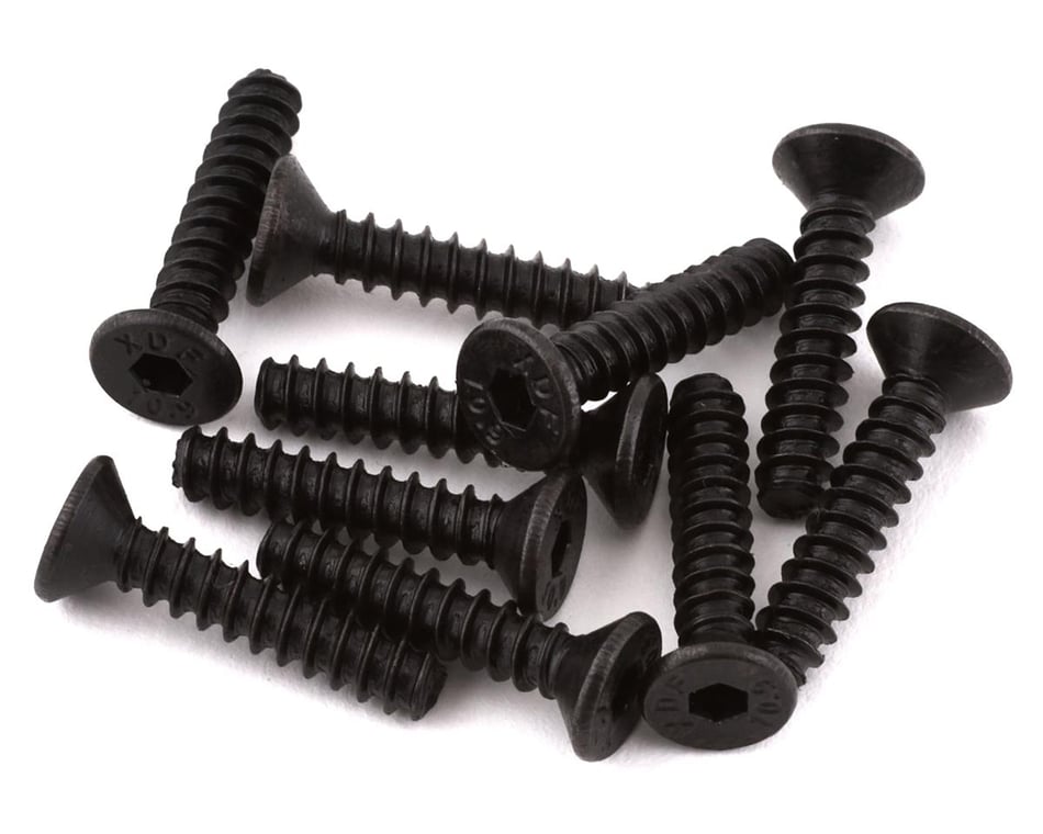 Hardware- Kyosho 3x15mm Flat Head Screw (10)