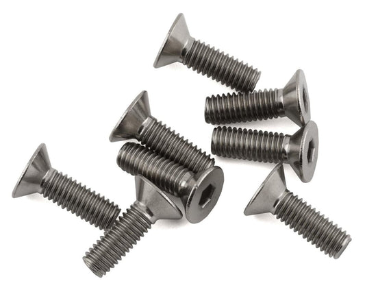 Hardware- 3x10mm SJG Titanium Flat Head Screw (8)