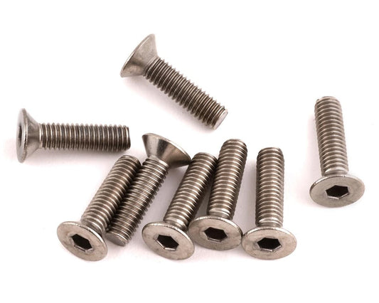 Hardware- 3x12mm Titanium Flat Head Screw (8)