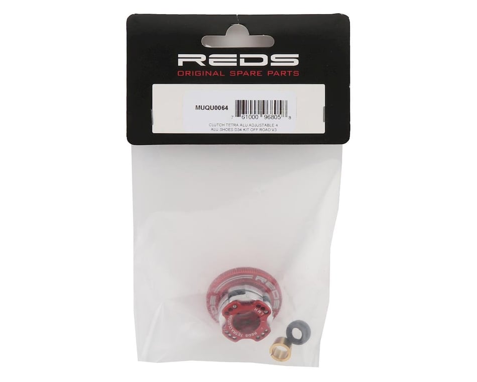 Parts- Reds 34mm "Tetra" V3 Aluminum Off-Road Adjustable 4-Shoe Clutch System