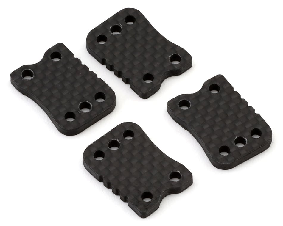 Flash Point Mugen Seiki MBX8R/MBX8TR Hop Up Graphite Rear Camber Link Plates (4) (4-Dot)
