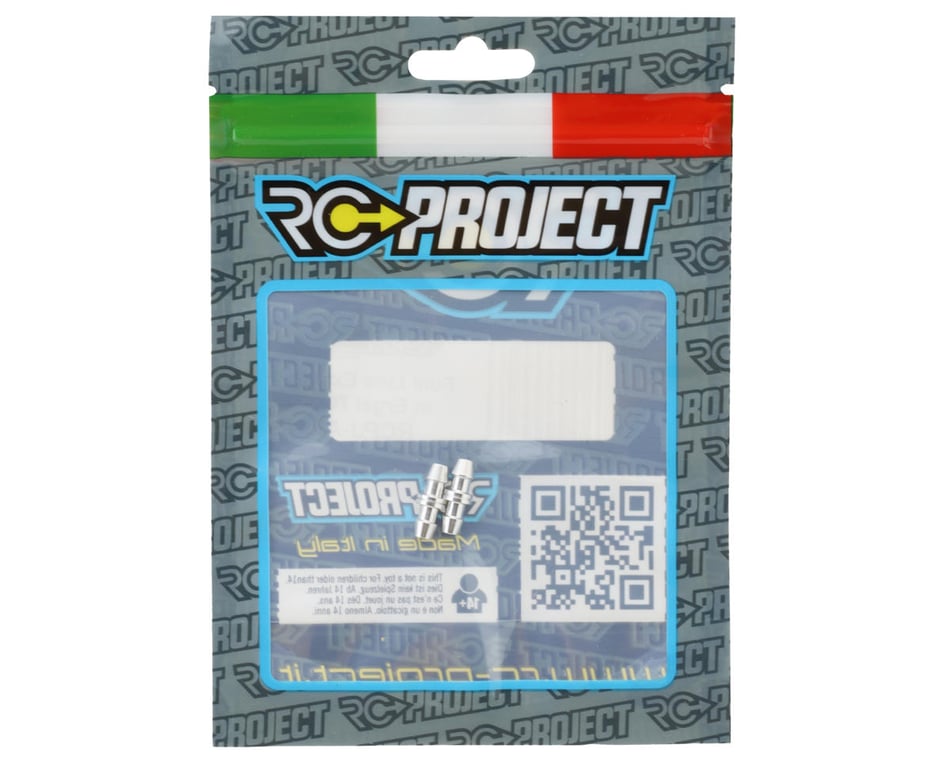 Accessories- RC Project Ergal Aluminum Fuel Line Extension Plugs (2)