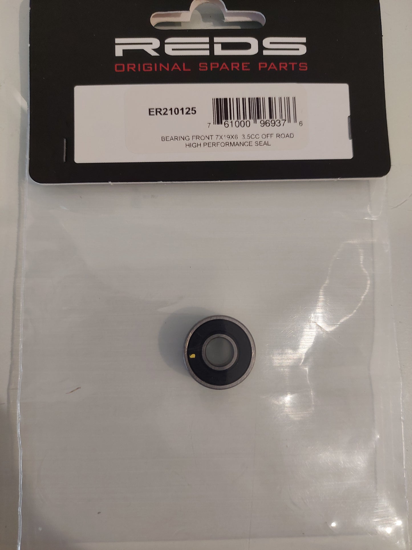 Parts- Reds 3.5cc Front Bearing 7x19x6 (Black Seal) High Performance Seal